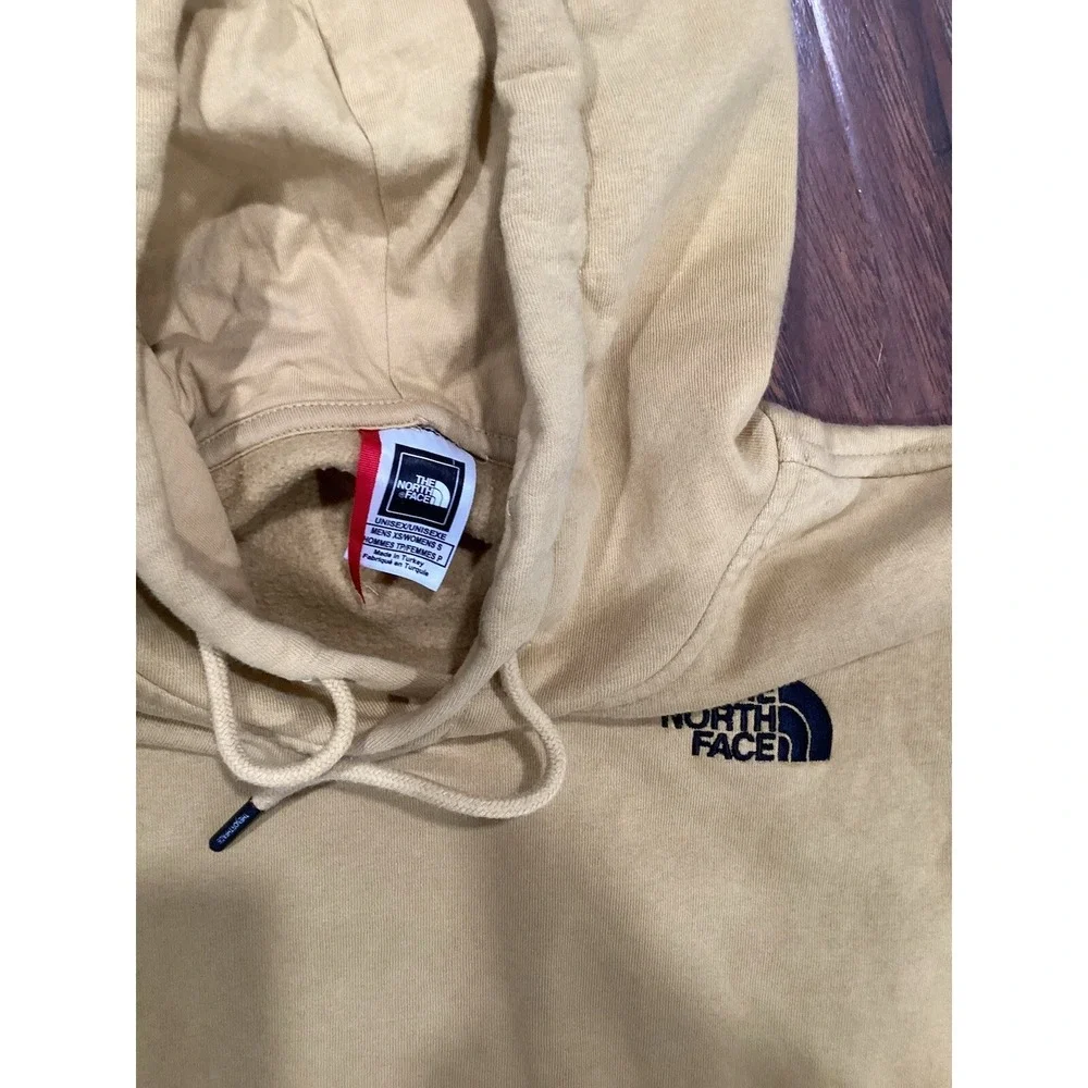 The North Face Mens S Women XS Hoodie Back Logo Pockets Stitched